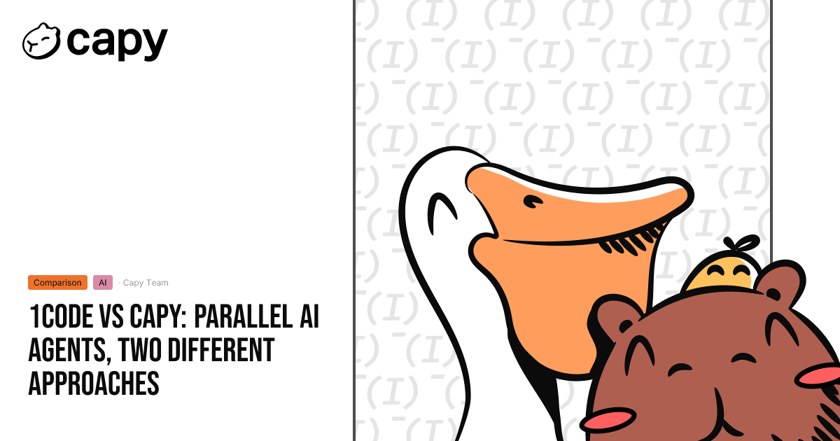 1Code vs Capy: Parallel AI Agents, Two Different Approaches - Capy